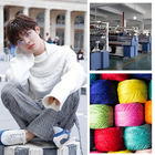 Striped Flat Knit OEM ODM Mens Warm Sweaters Customized Cotton Pullover