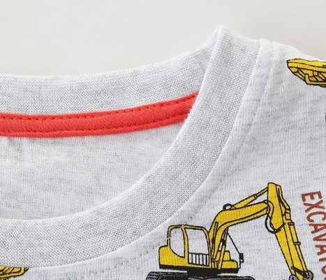 Oem Apparel Manufacturers Children'S Short Sleeve Summer Round Neck T-Shirt With Print