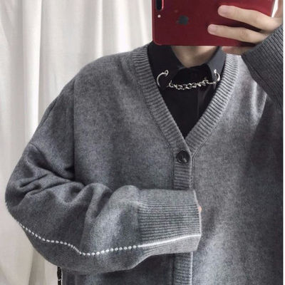 OEM ODM Knitting Cardigan Sweaters 70% Super Wool 30% Cashmere Yarn